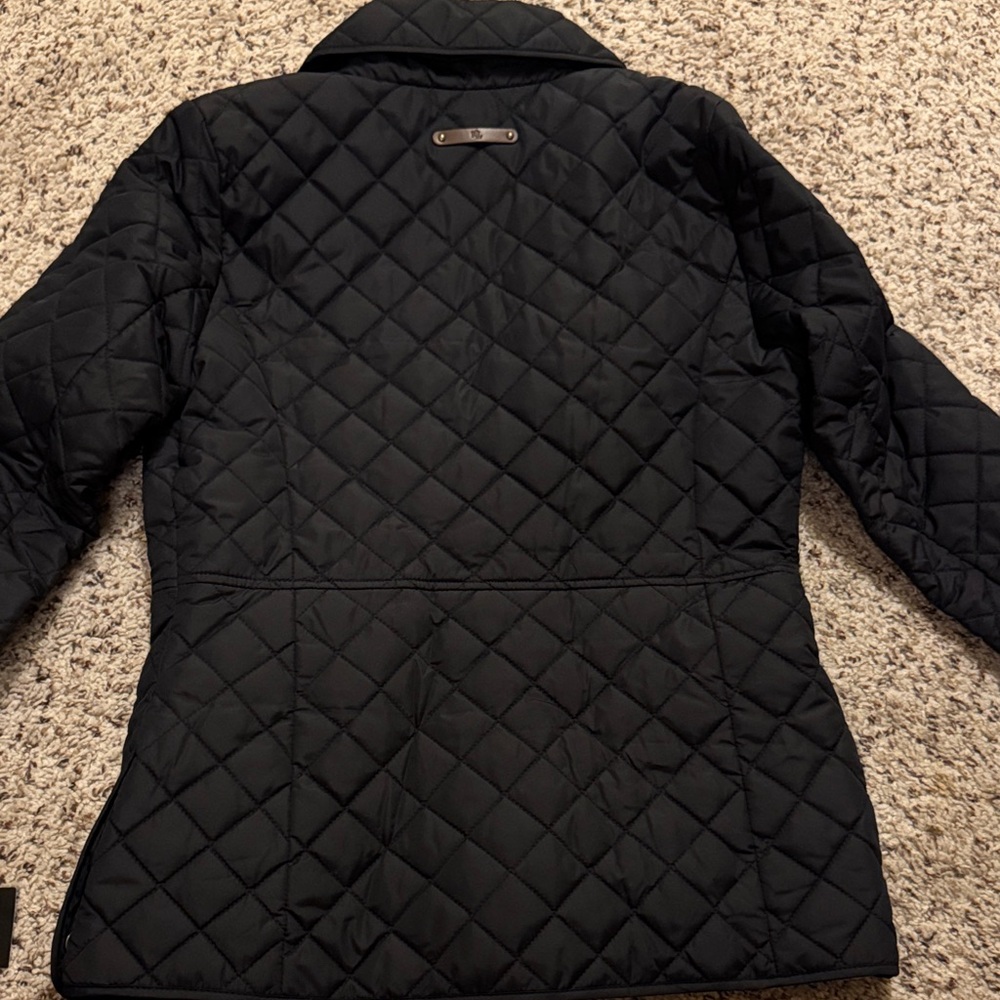 Ralph Lauren Black Quilted Utility Jacket - Picture 4 of 6
